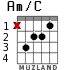 Am/C for guitar - option 1