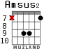 Amsus2 for guitar - option 6