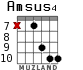 Amsus4 for guitar - option 6