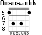 Amsus4add9 for guitar - option 6