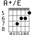 A+/E for guitar - option 4