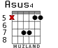 Asus4 for guitar - option 5