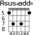 Asus4add9 for guitar - option 6