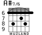 A#7/6 for guitar - option 3