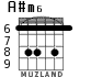 A#m6 for guitar - option 3