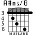 A#m6/G for guitar - option 5