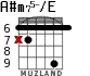 A#m75-/E for guitar - option 3
