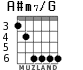A#m7/G for guitar - option 2