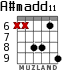 A#madd11 for guitar - option 3
