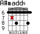 A#madd9 for guitar - option 2