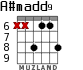 A#madd9 for guitar - option 3