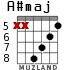 A#maj for guitar - option 4