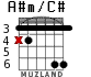 A#m/C# for guitar - option 2
