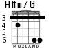 A#m/G for guitar - option 2