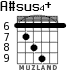 A#sus4+ for guitar - option 1