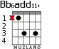 Bb6add11+ for guitar - option 2