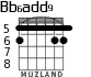 Bb6add9 for guitar - option 3