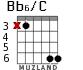 Bb6/C for guitar - option 2