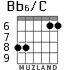 Bb6/C for guitar - option 3