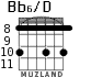 Bb6/D for guitar - option 5