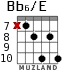 Bb6/E for guitar - option 5