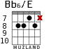 Bb6/E for guitar - option 6