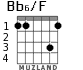 Bb6/F for guitar - option 1