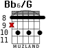 Bb6/G for guitar - option 6