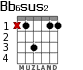 Bb6sus2 for guitar - option 1