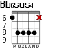 Bb6sus4 for guitar - option 4