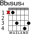 Bb6sus4 for guitar - option 1