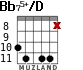 Bb75+/D for guitar - option 2