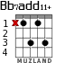 Bb7add11+ for guitar - option 2