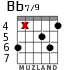 Bb7/9 for guitar - option 4