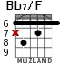 Bb7/F for guitar - option 4