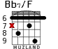 Bb7/F for guitar - option 5