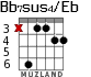 Bb7sus4/Eb for guitar - option 2