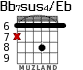 Bb7sus4/Eb for guitar