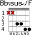 Bb7sus4/F for guitar - option 3