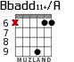 Bbadd11+/A for guitar - option 7