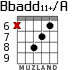 Bbadd11+/A for guitar - option 8