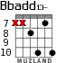 Bbadd13- for guitar - option 3