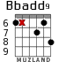 Bbadd9 for guitar - option 6