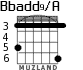 Bbadd9/A for guitar - option 3