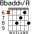 Bbadd9/A for guitar - option 9