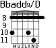 Bbadd9/D for guitar - option 6