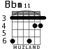 Bbm11 for guitar - option 2