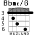Bbm6/G for guitar - option 5