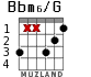 Bbm6/G for guitar - option 8