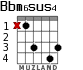 Bbm6sus4 for guitar - option 1